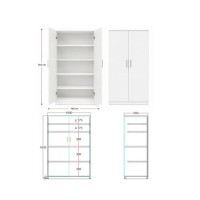 Double Door Cabinet with 4 Internal Shelves  (5 Layer)