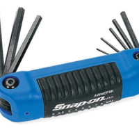 SNAP-ON 8 pc Metric Folding Hex Key Set (2-8 mm)   Model: AWMEF8K