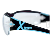 Uvex Pheos CX2, 9198256 Safety Glasses, Blue Frame, Clear Lens