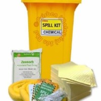 SKH 120 Hazardous Chemical Mobile Spill Kit Bin (Yellow Color) 940mm x 430mm x 545mm