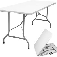 RECTANGULAR PLASTIC TOP FOLDING TABLE