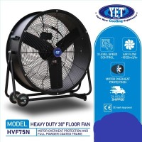 YET HVF75N 30" HEAVY DUTY POWERFUL INDUSTRIAL FLOOR FAN (1 UNIT)