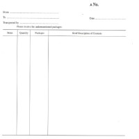 CONSIGNMENT OF GOODS BOOK