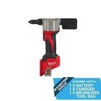 MILWAUKEE M12 RIVET TOOL W ADD ON M12 2.5AH HIGH OUTPUT BATTERY STARTER PACK (MODEL: M12 BPRT-251B) - 1 SET