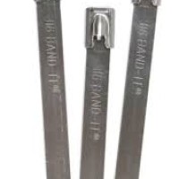 BAND-IT P N: KT6U046-0300, SS316 BL  Rollerball Ties Unctd 4.6 x 300 x 0.25 mm, 100 pc pack (Pk)
