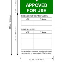 Approved For Use Tag