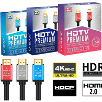 HDMI Type A male to male, gold-plated 5 Meter