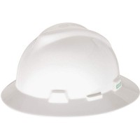MSA 475369 White Hard Hat with Sticker Logo (Shell)
