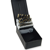 29 pc High-Speed Mechanics Length 135 Point with Three-Flat Shank Drill Bit Set