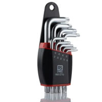 *RS PRO 9-Piece Torx Key Set, L Shape, Long Arm