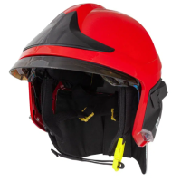 MSA GALLET F1 XF Fire Fighting Helmet, Red