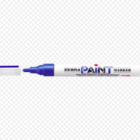 ZEBRA Paint Marker 200M - BLUE (10 Pcs Box)