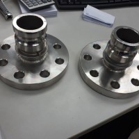4" SS316 ANSI 300# FLANGES WELD WITH 2" SS316 CAMLOCK PART E