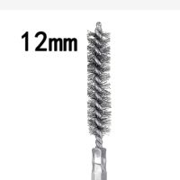 12mm Wire Tube Machinery Cleaning Brush Rust Cleaner Washing Polishing Tool UK