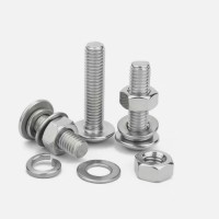 SS304 A2 Socket Button Cap Screw ISO 7380 M4 x 20 C W Nut & Flat Washer