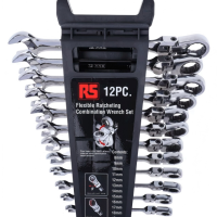PS-RS PRO 12-Piece Spanner Set, 8 To 19 mm, Chrome Vanadium Steel