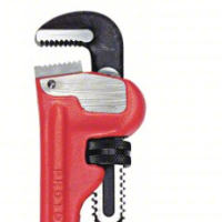 PROTO Pipe Wrench: Cast Iron, 3 4 in Jaw Capacity, Serrated, 6 in Overall Lg, I-Beam [3R411]