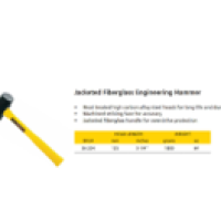 Jacketed Fiberglass Engineering Hammer, Heavy-Duty Sledge Hammer 1.8kg Model : 56-204 Brand : Stanley