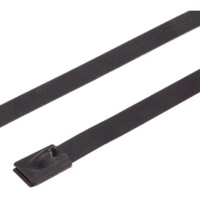 RS PRO CABLE TIE, POLYESTER COATED STAINLESS STEEL, 1M X 7.9MM