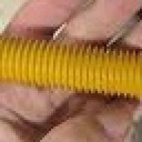 HEAVY DUTY HEX BOLT ASTM (A320 L7M) C W HEAVY HEXT NUTS (1 A194 GR.7M) & FLAT WASHERS ZINC NICKEL PLATED (1 F436) + XYLAN 1070 YELLOW COATED (FULL THREAD) SIZE:M27 X 3.0 X 70MM - 1 SET