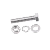 Hex Bolt M10 x 30mm, SS316 C W Nut & Washer