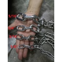 Galvanized Iron Chain Thickness:6mm(1 4") Length:4ft(1.2m)