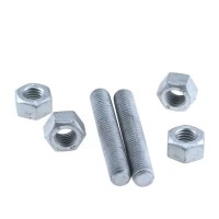 A193 B7 STUDBOLTS C W 2 PCS A194 2H NUTS, 1-1 2'' X 320MM (NO COATING)